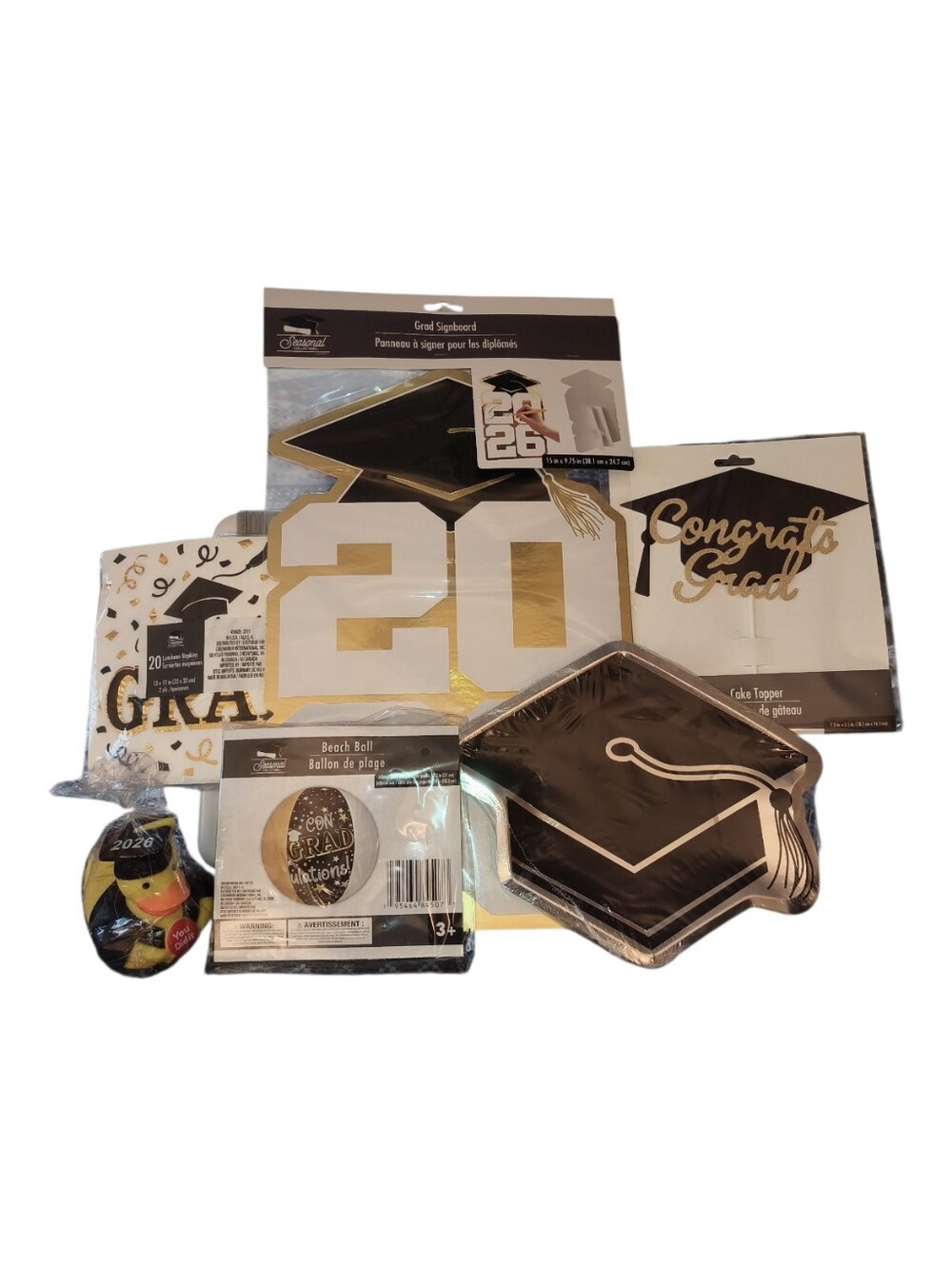 2026 Graduation Party Supplies 6 Piece Bundle